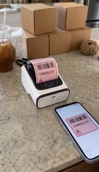 Label printer video example